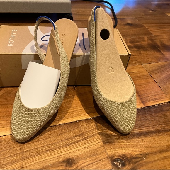 Rothy's Slingback Flats-Sz 8.5 Prosecco Color - Picture 5 of 6